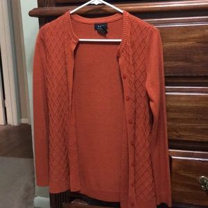 Orange cardigan